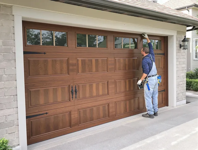 Custom garage door showcase by Beaumont Garage Door Repair in Beaumont