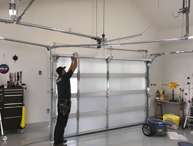 Beaumont Garage Door Repair certified team performing precision garage door installation in Beaumont
