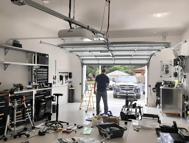 Garage door opener installation by Beaumont Garage Door Repair in Beaumont