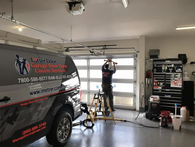 Beaumont Garage Door Repair team performing same-day garage door repair in Beaumont