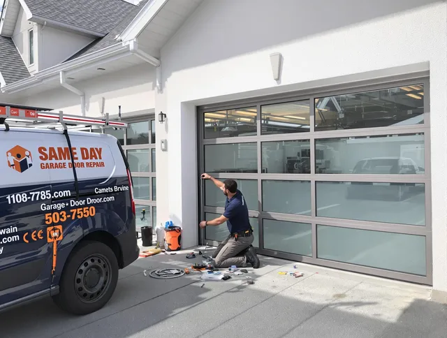 Same-day garage door repair service by Beaumont Garage Door Repair in Beaumont