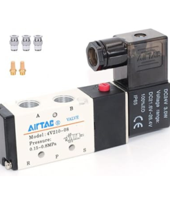ELECTROVALVULA NEUMATICA 5/2 1/4 H/NPT DC 12V.