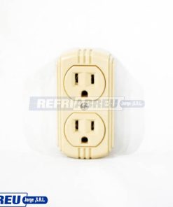 TOMA CORRIENTE TIERRA DOBLE CON SUPERFICIE