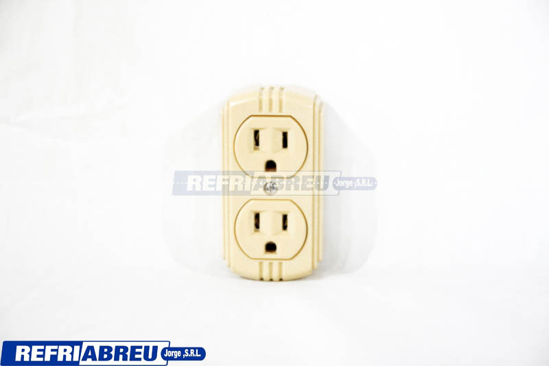 TOMA CORRIENTE TIERRA DOBLE CON SUPERFICIE